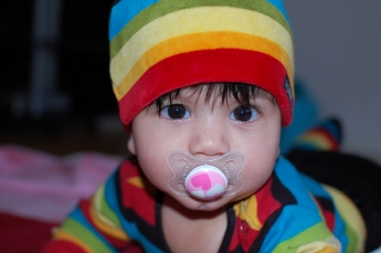 Här ligger jag och myser.