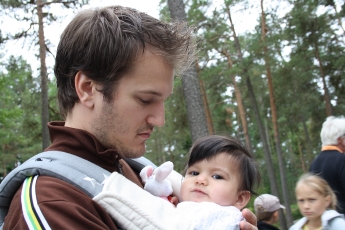 En tur i nya bärselen. Bättre utsikt!