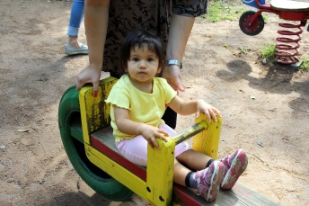 De har lekplats där också!