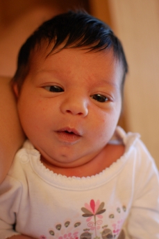 Väldigt koncentrerad. Kan jag se min näsa?